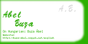 abel buza business card