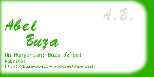 abel buza business card